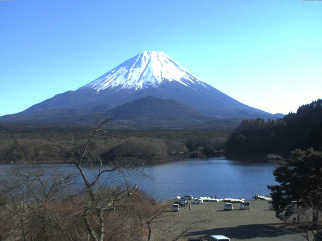 精進湖からの富士山