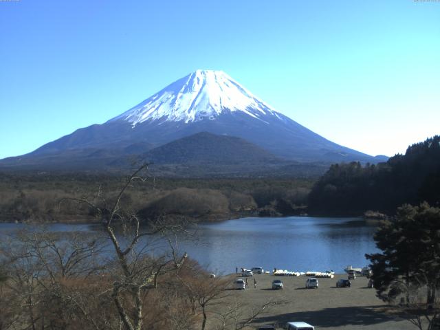 精進湖からの富士山