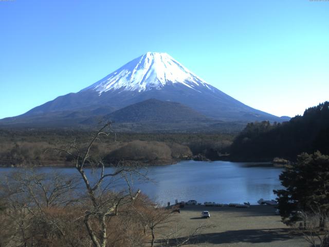 精進湖からの富士山