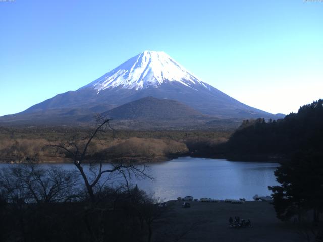 精進湖からの富士山