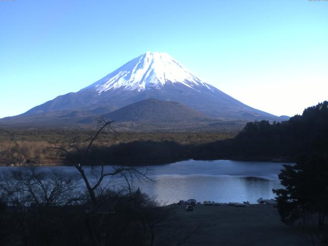 精進湖からの富士山