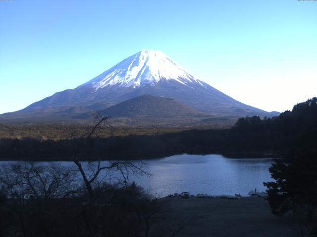精進湖からの富士山