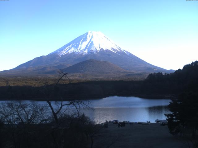 精進湖からの富士山