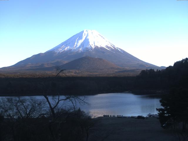 精進湖からの富士山
