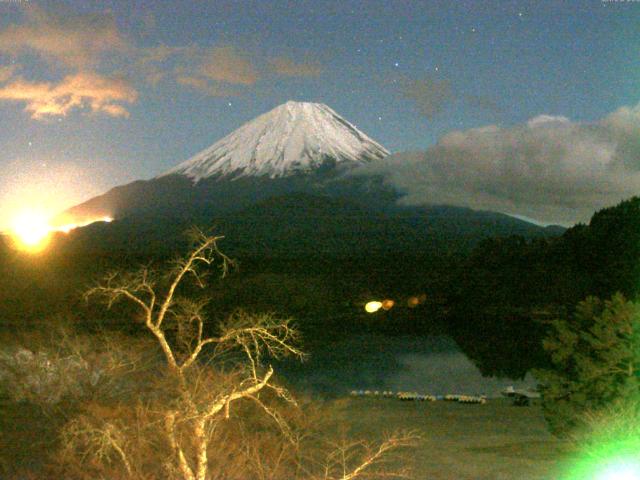 精進湖からの富士山