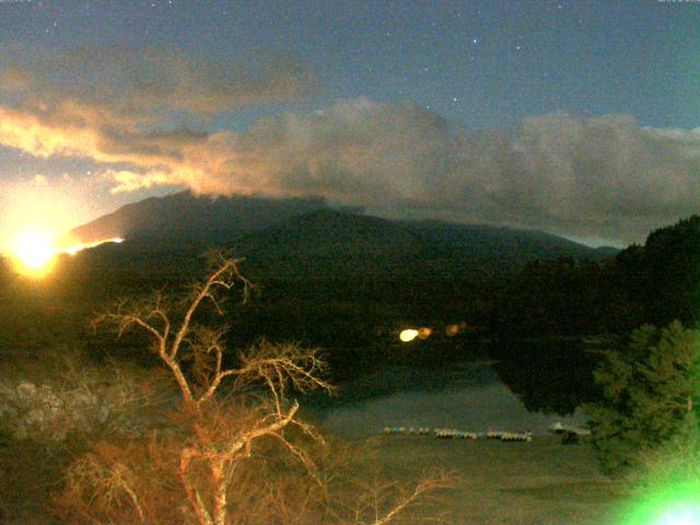 精進湖からの富士山