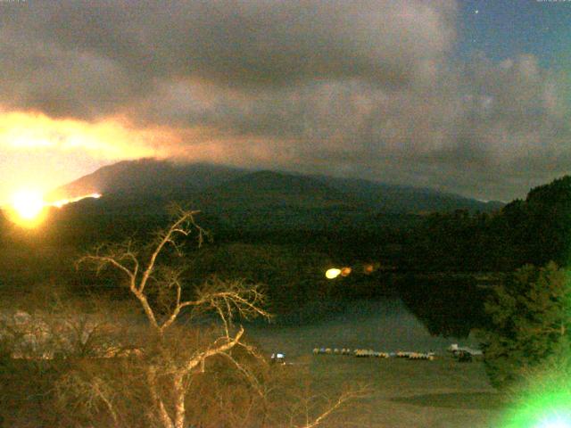 精進湖からの富士山