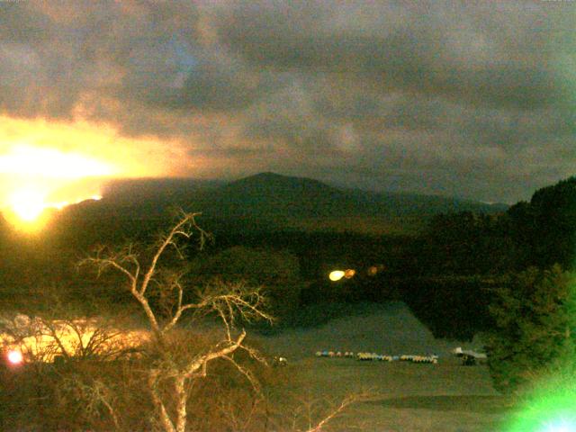 精進湖からの富士山