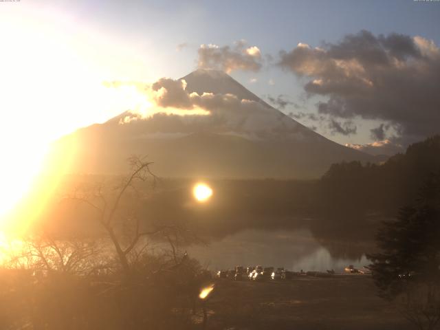精進湖からの富士山