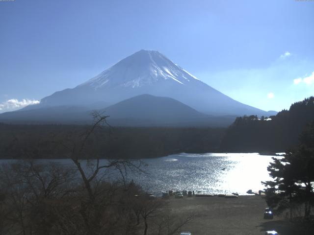 精進湖からの富士山