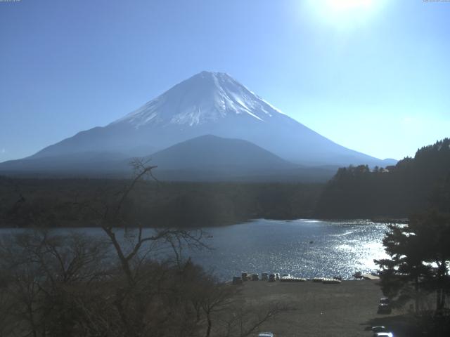 精進湖からの富士山