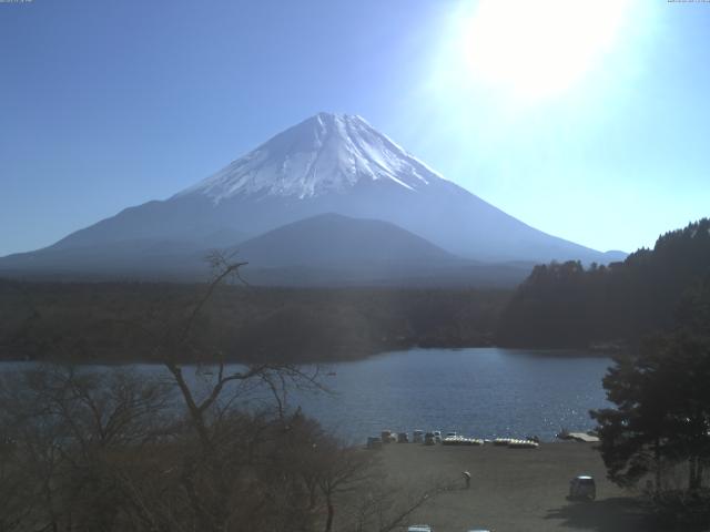 精進湖からの富士山