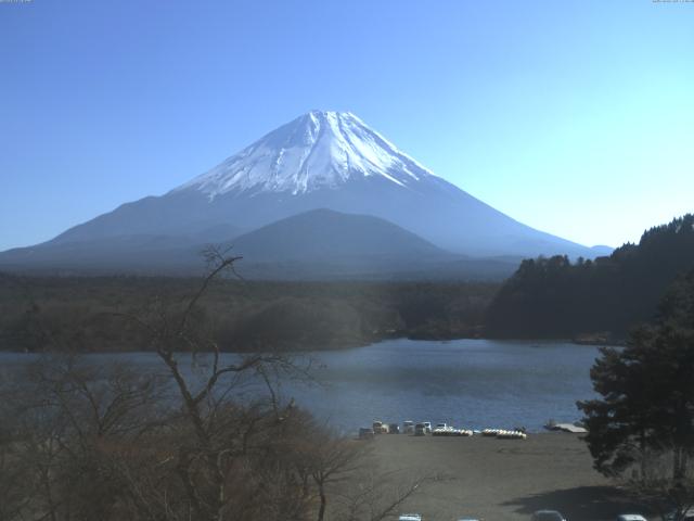 精進湖からの富士山