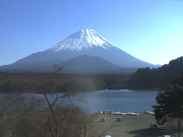精進湖からの富士山