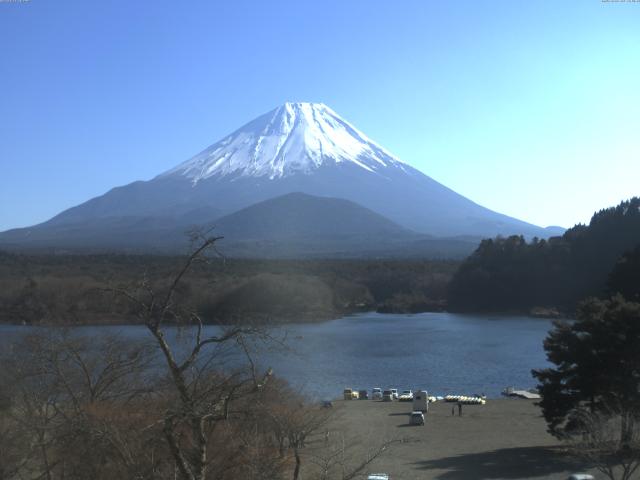 精進湖からの富士山