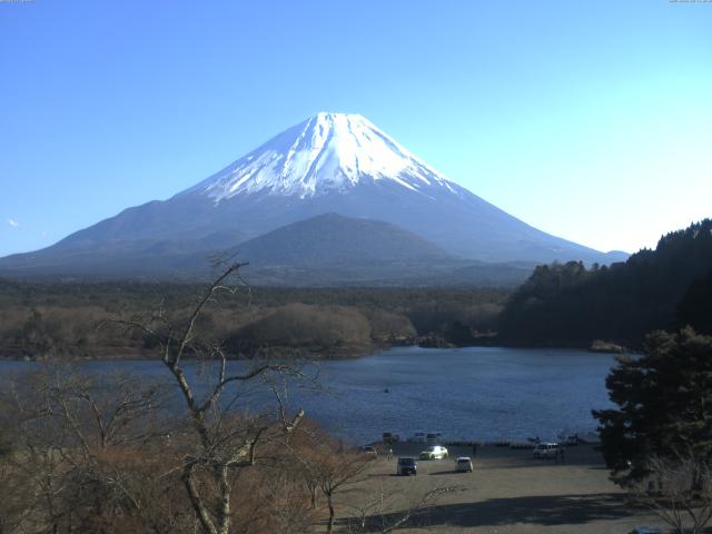 精進湖からの富士山