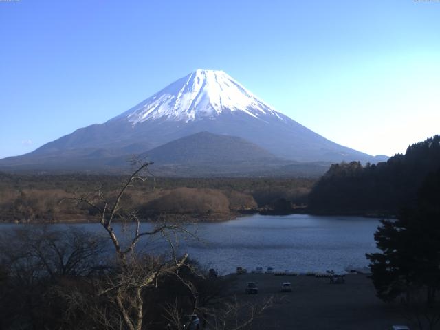 精進湖からの富士山