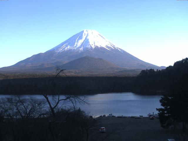 精進湖からの富士山