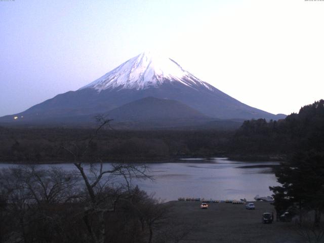 精進湖からの富士山
