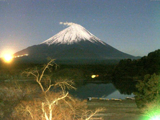 精進湖からの富士山