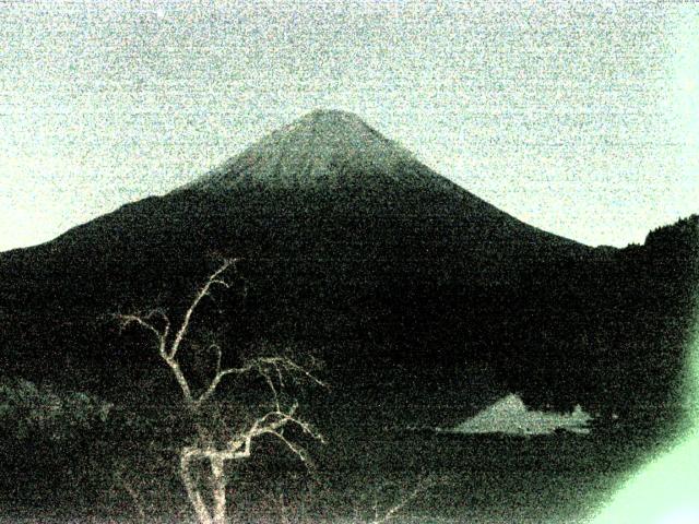 精進湖からの富士山