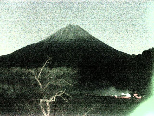 精進湖からの富士山