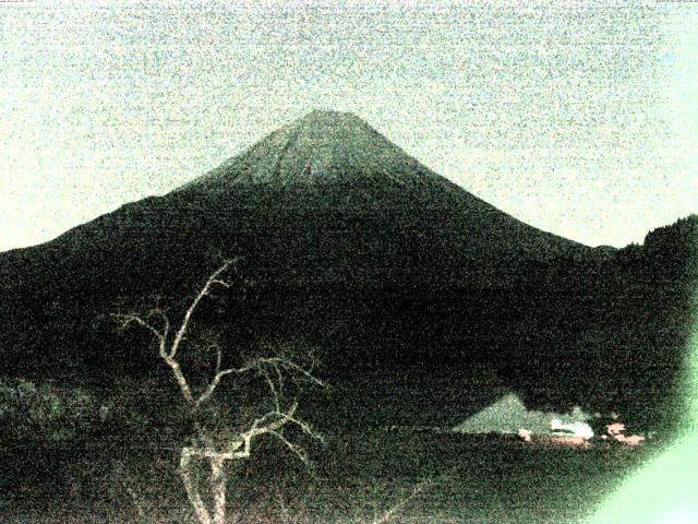 精進湖からの富士山