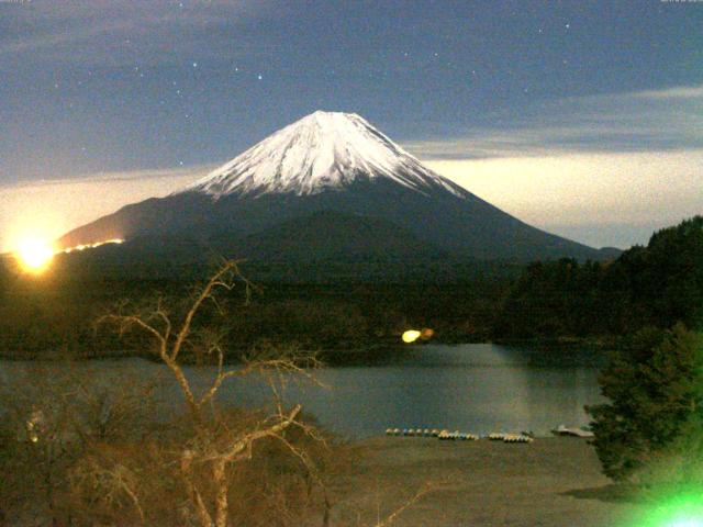 精進湖からの富士山