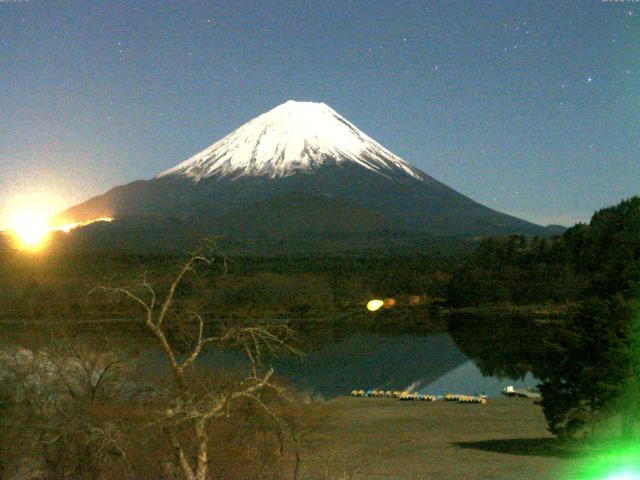 精進湖からの富士山