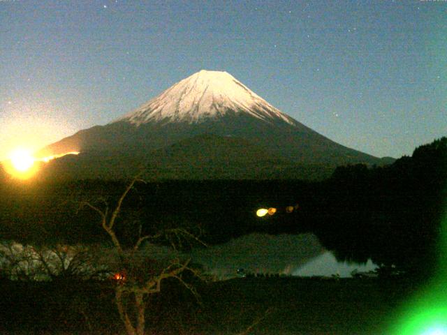 精進湖からの富士山