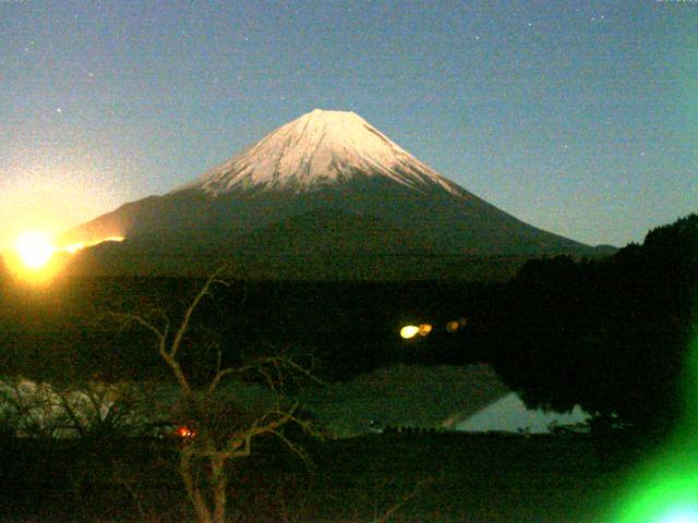 精進湖からの富士山
