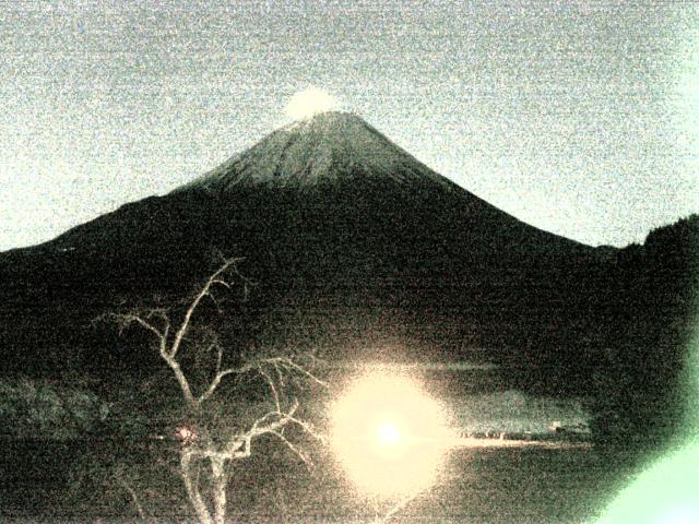 精進湖からの富士山