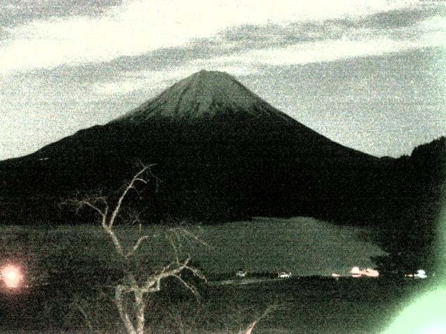 精進湖からの富士山