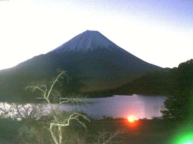 精進湖からの富士山