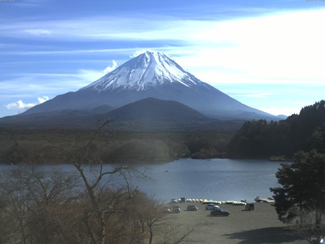 精進湖からの富士山
