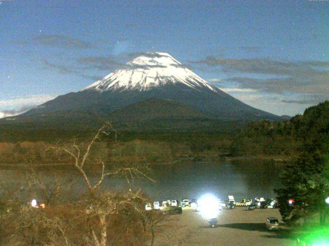 精進湖からの富士山