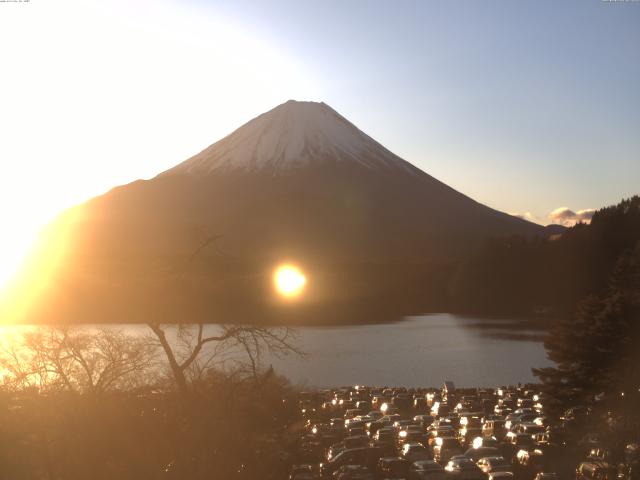 精進湖からの富士山