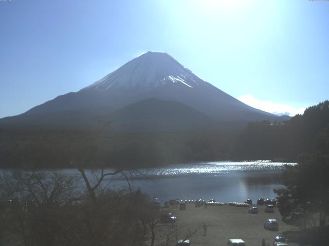 精進湖からの富士山