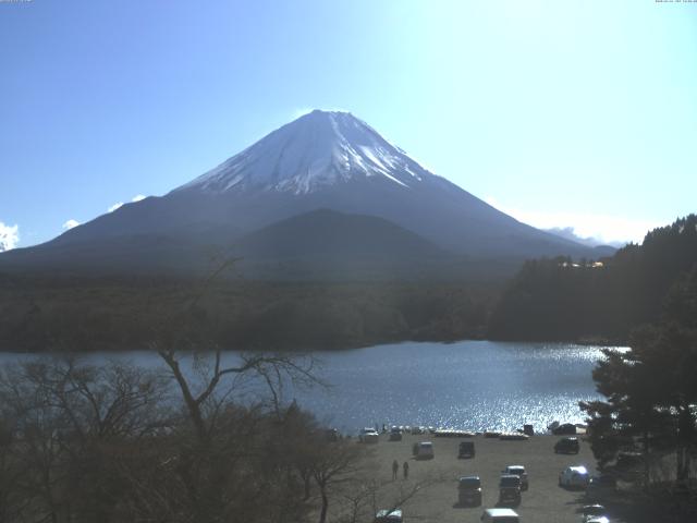 精進湖からの富士山