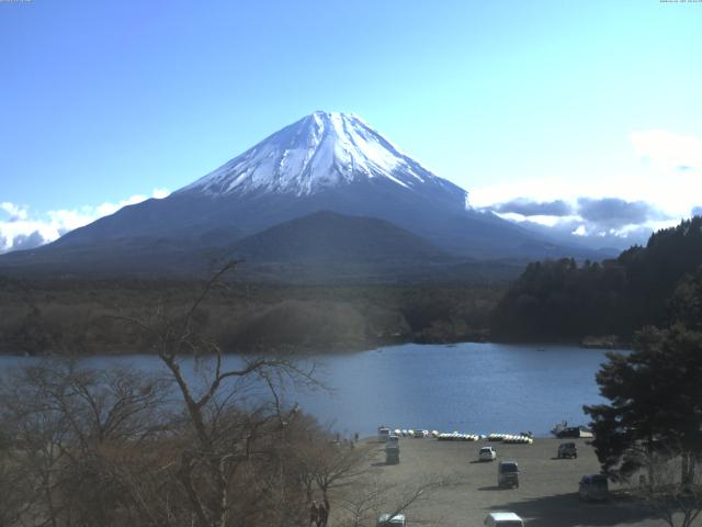精進湖からの富士山