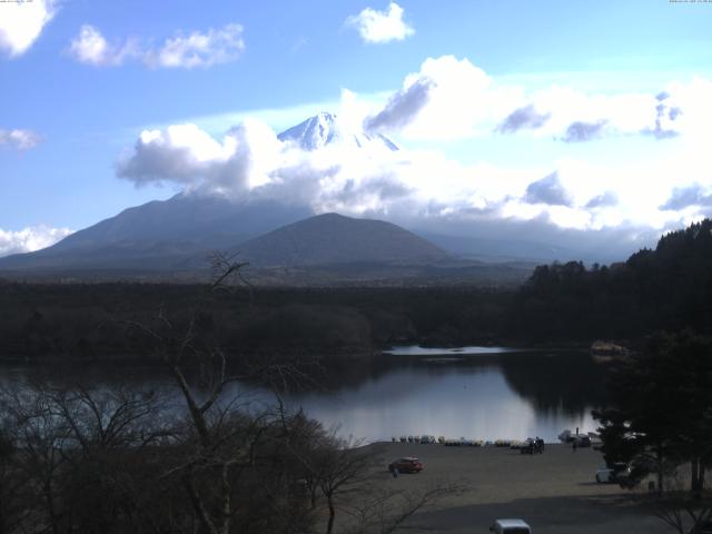 精進湖からの富士山
