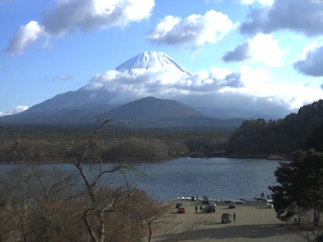 精進湖からの富士山