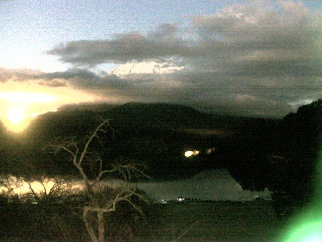 精進湖からの富士山