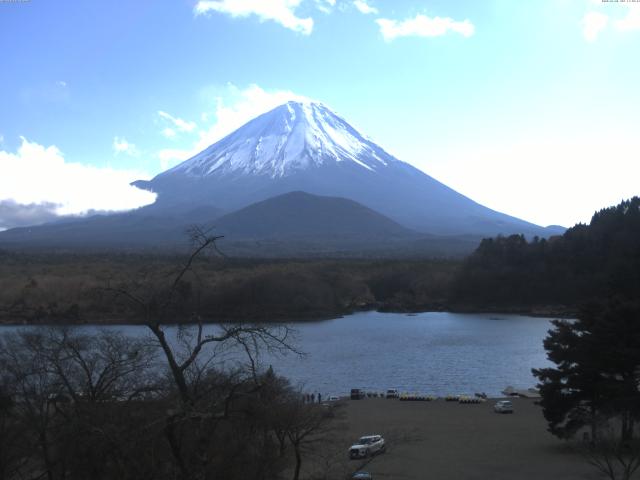 精進湖からの富士山