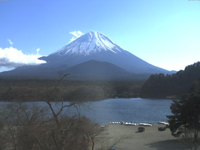 精進湖からの富士山