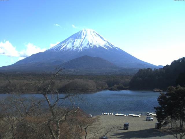 精進湖からの富士山