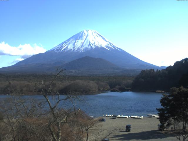 精進湖からの富士山