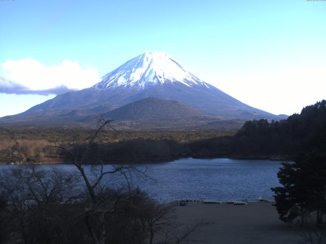 精進湖からの富士山