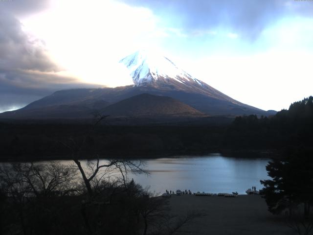 精進湖からの富士山