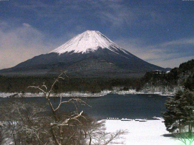 精進湖からの富士山